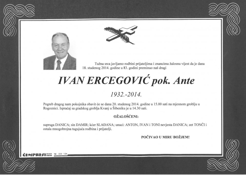  Ivan Ercegović pok. Ante
