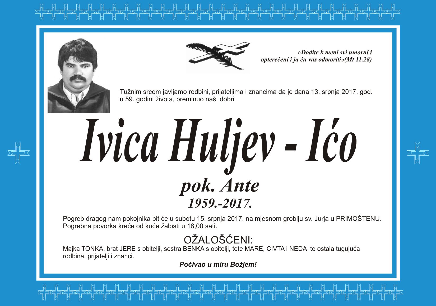 Umro Ivica Huljev - Ićo