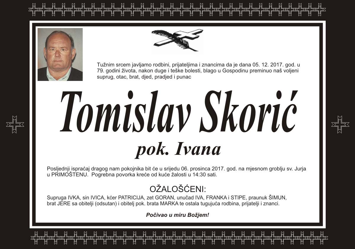 Umro Tomislav Skorić