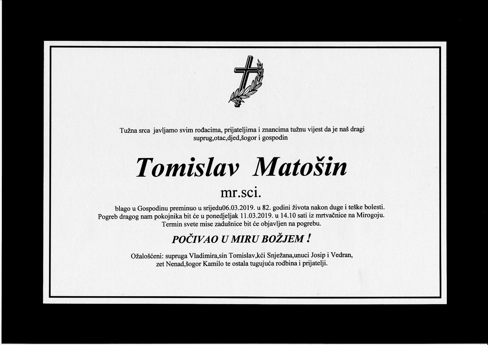 Umro Tomislav Matošin - Ripica 