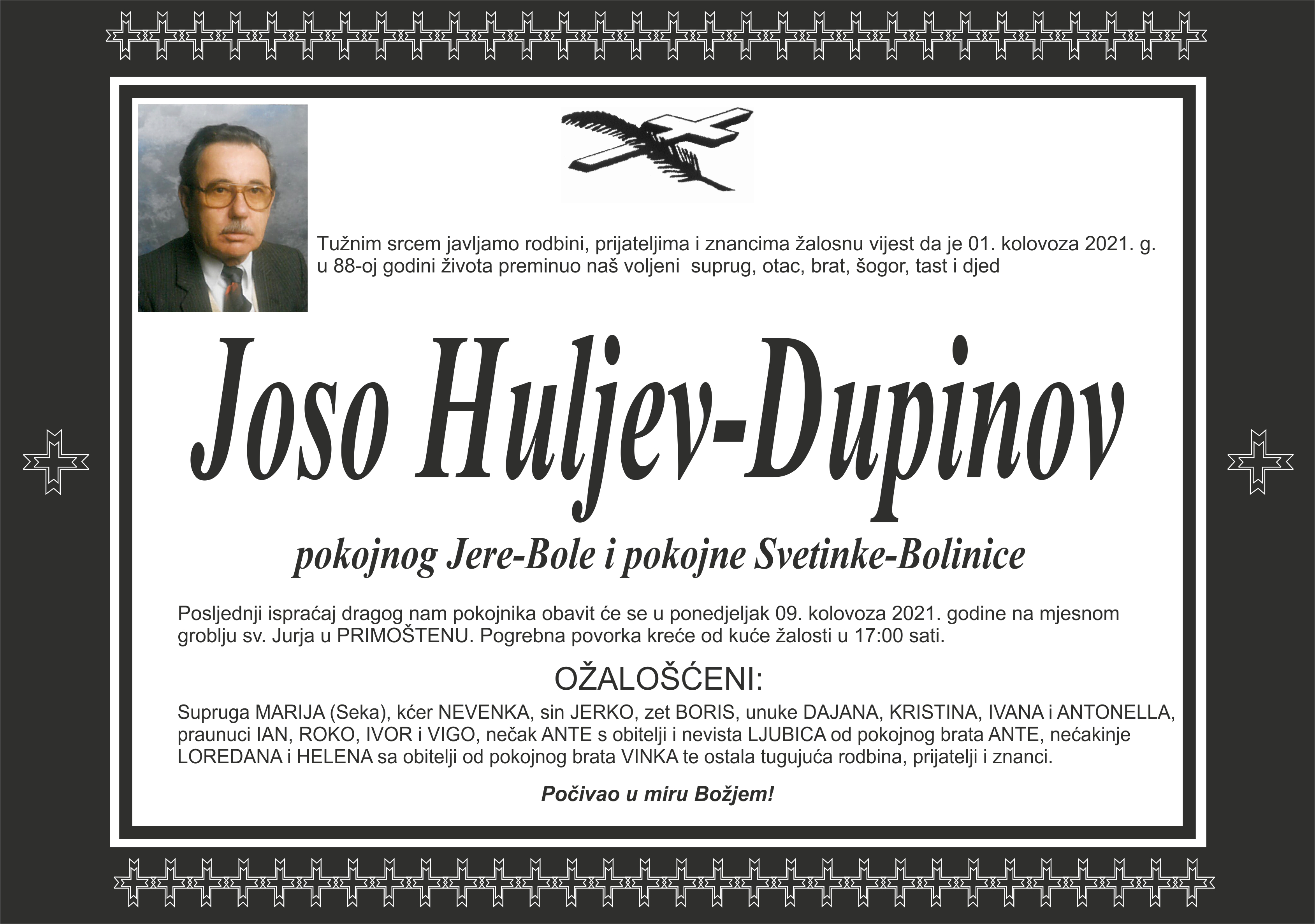 Umro Joso Huljev Dupinov