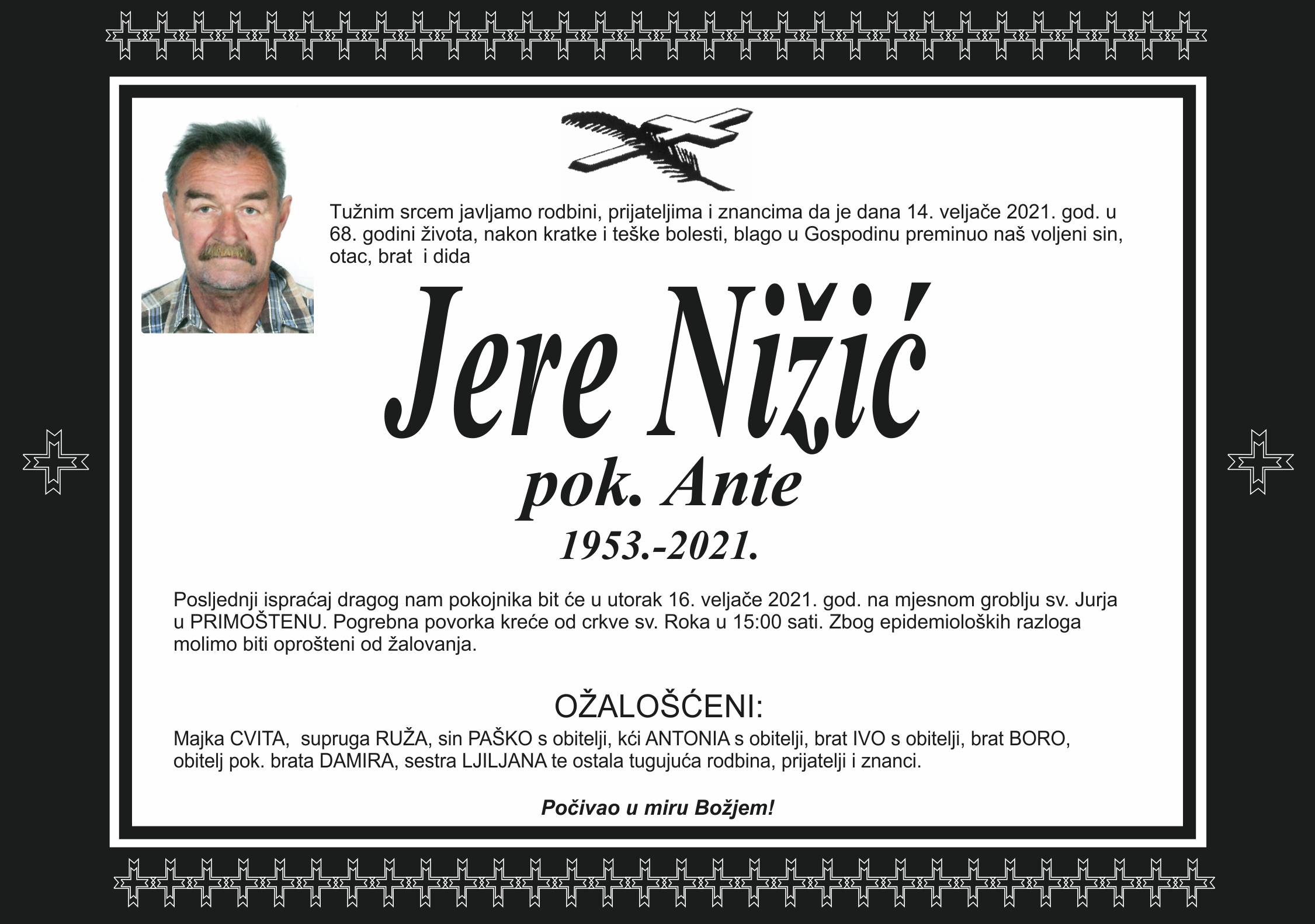 Umro Jere Nižić