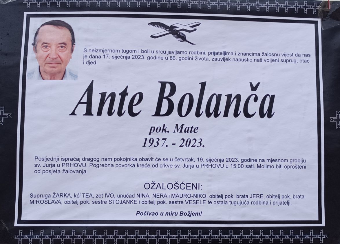 Umro Ante Bolanča