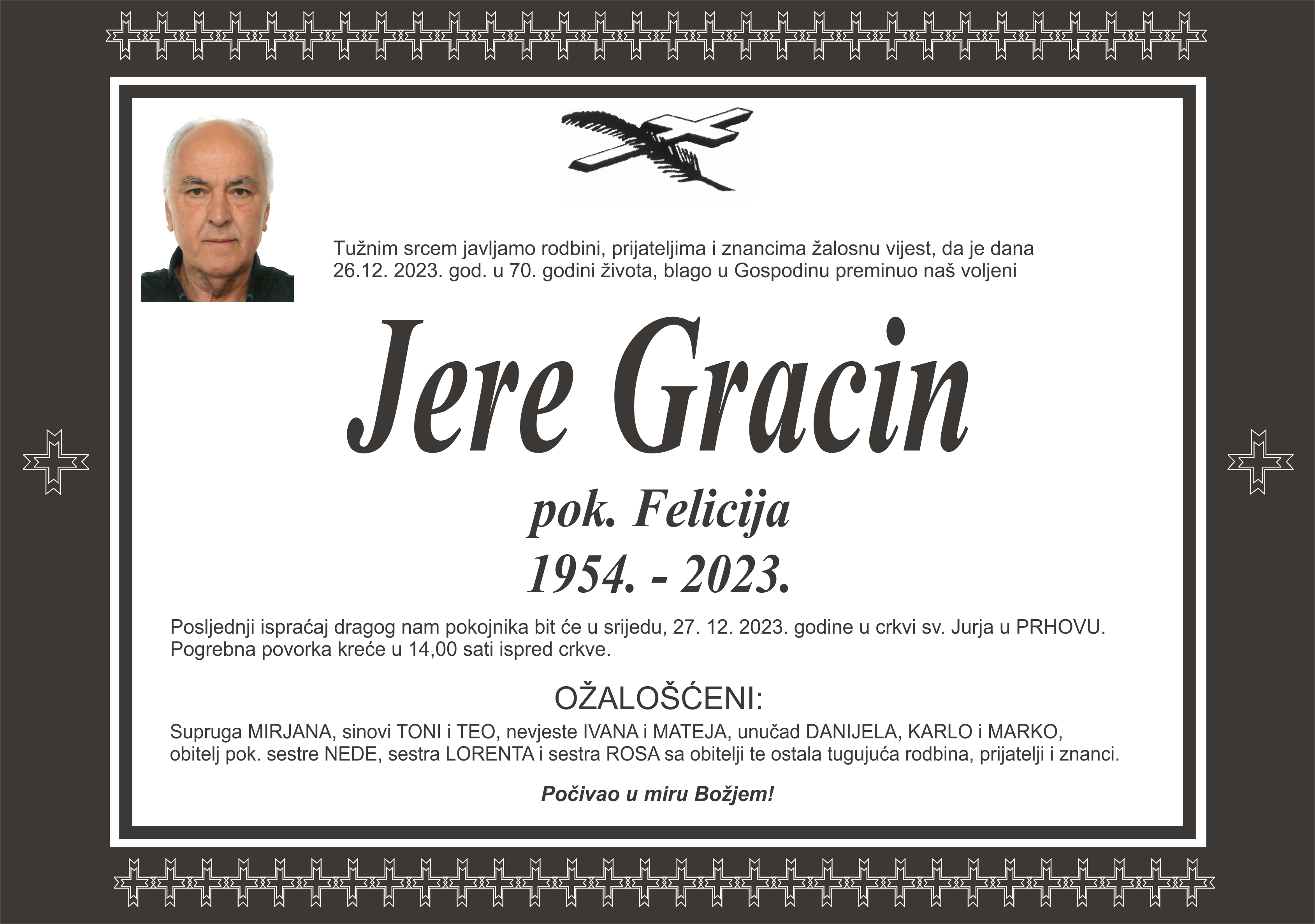 Umro Jere Gracin