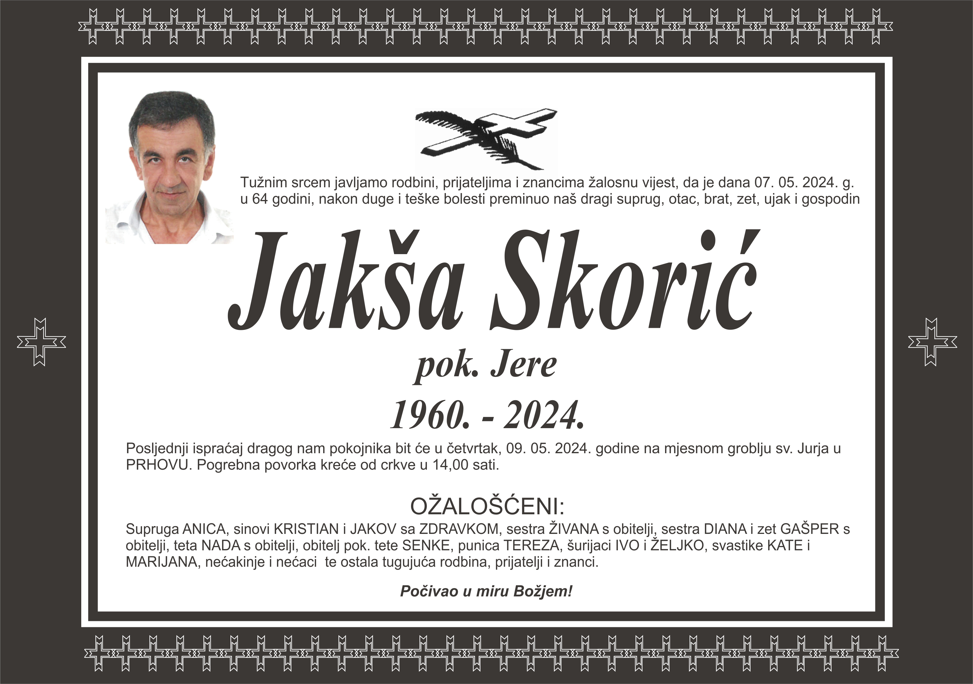 Umro Jakša Skorić