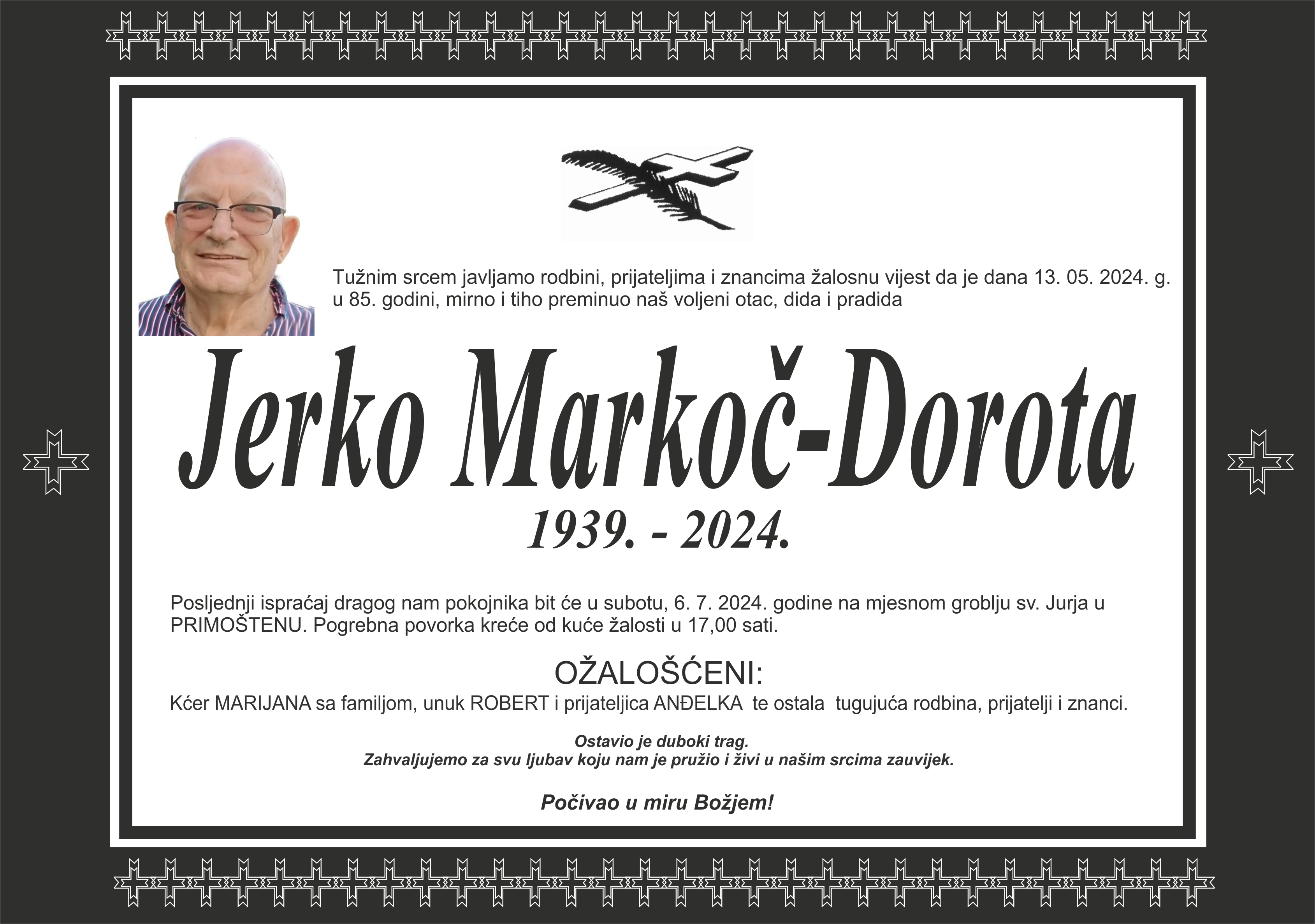 Umro Jerko Markoč - Dorota 