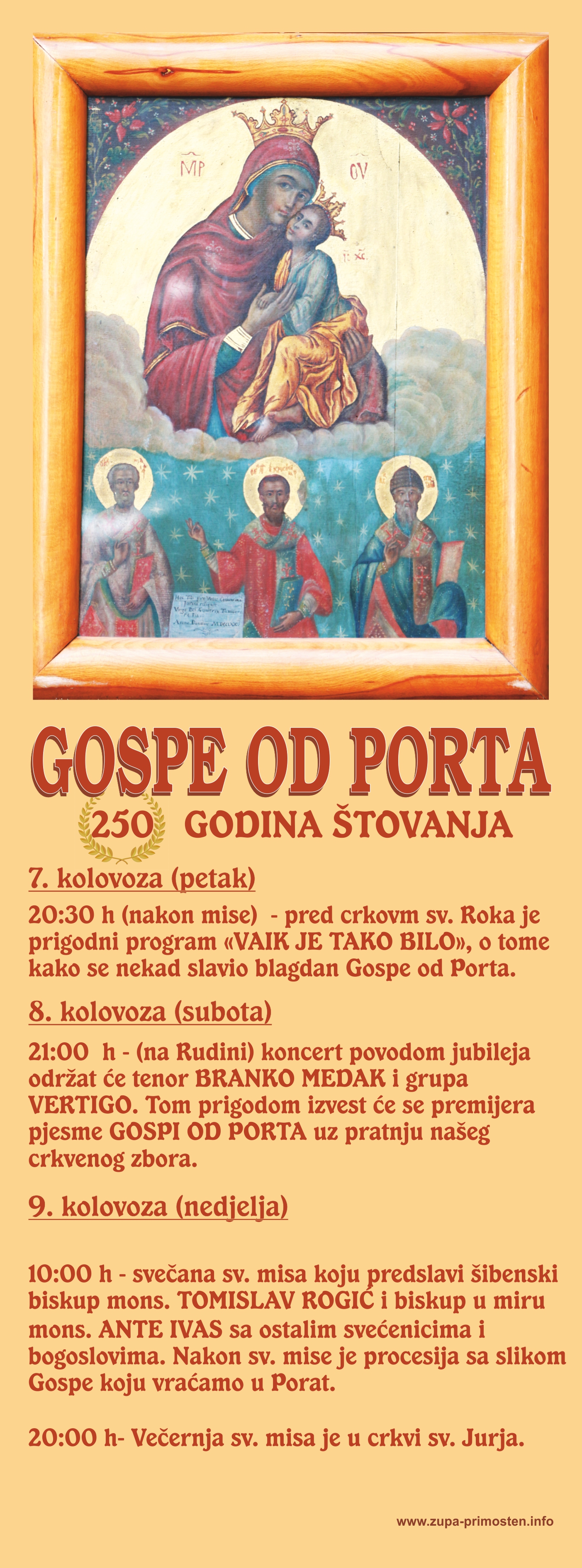 Program proslave blagdana Gospe od Porta