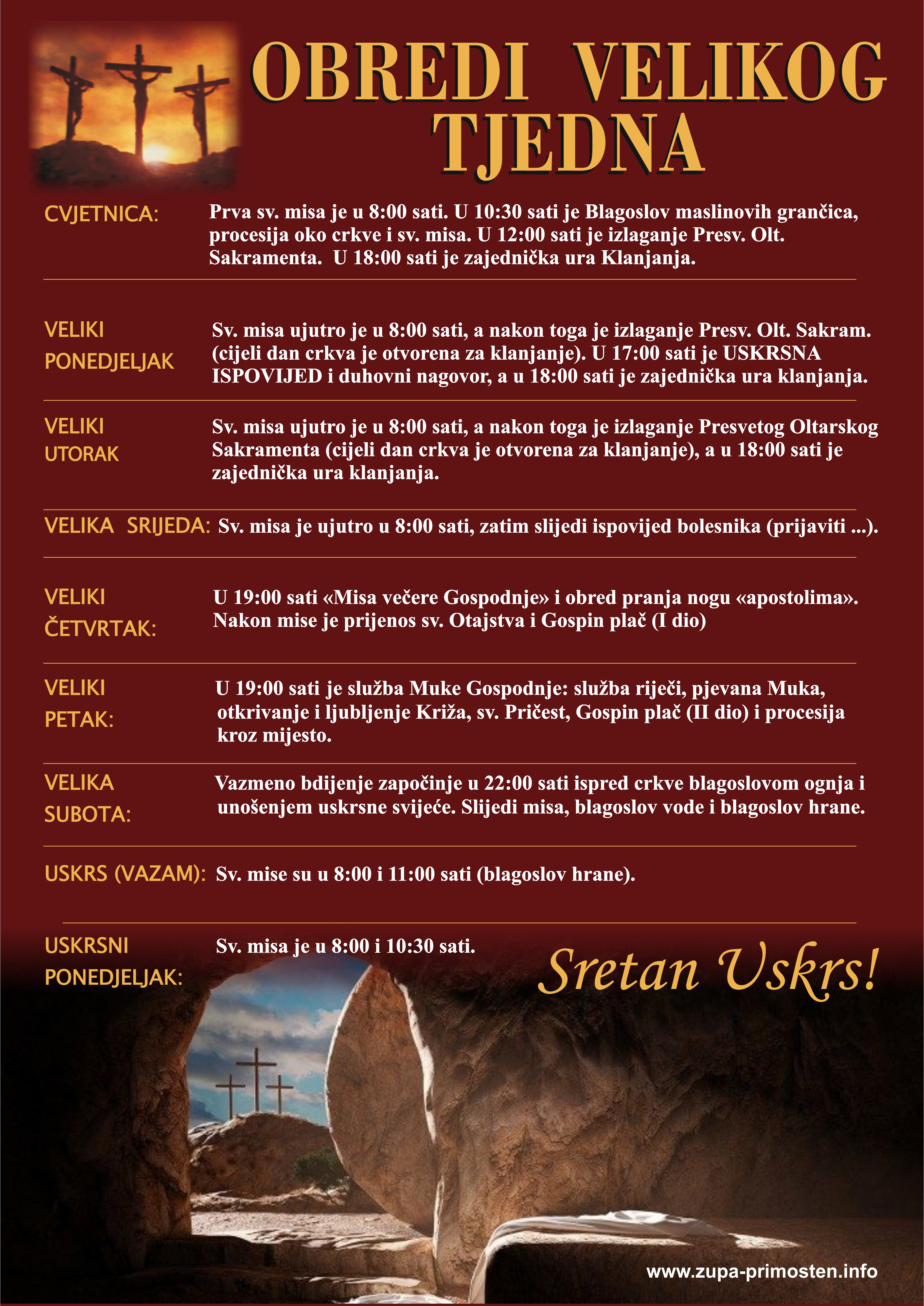 Obredi Velikog tjedna 